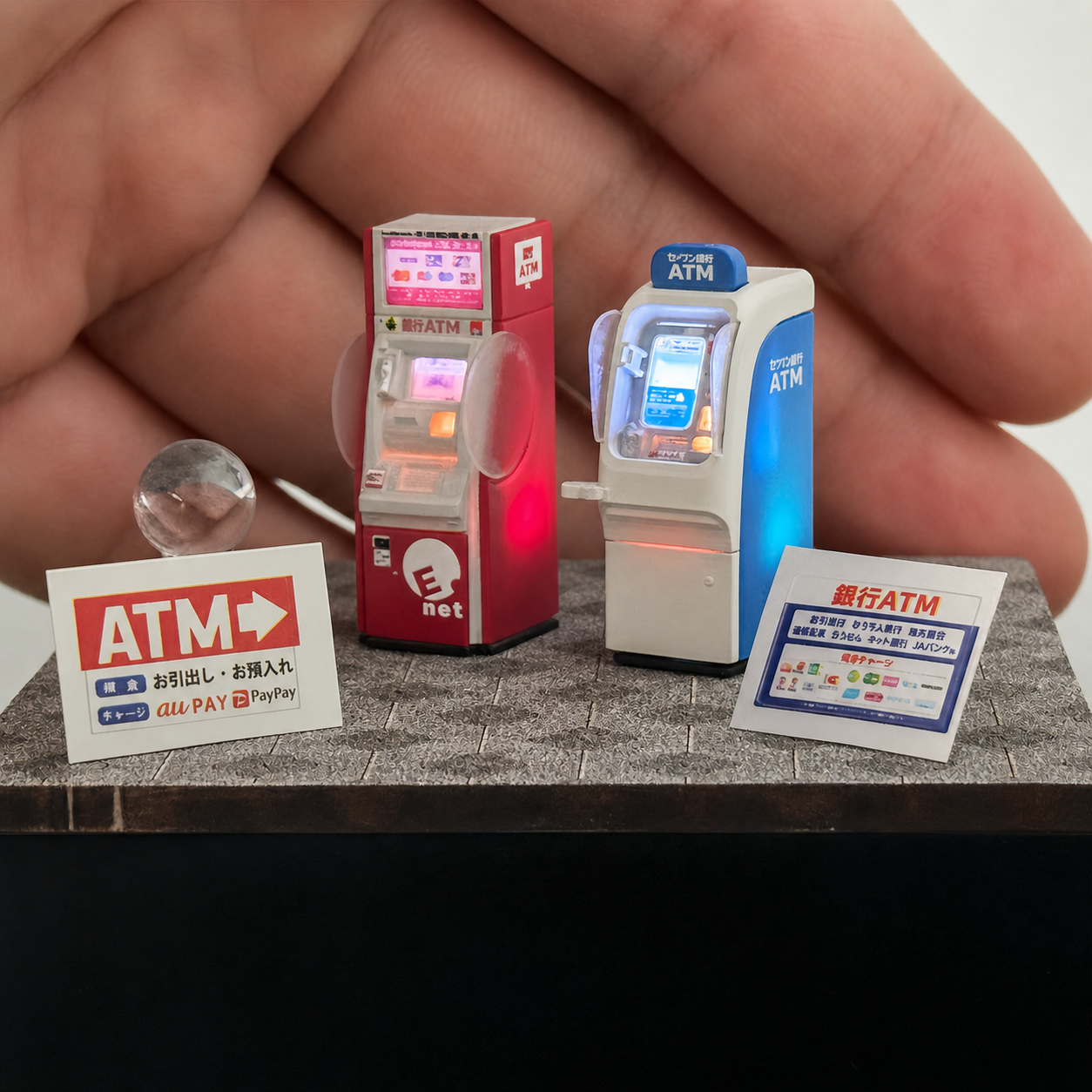 1:64 Japanese ATM Machine Diorama Set