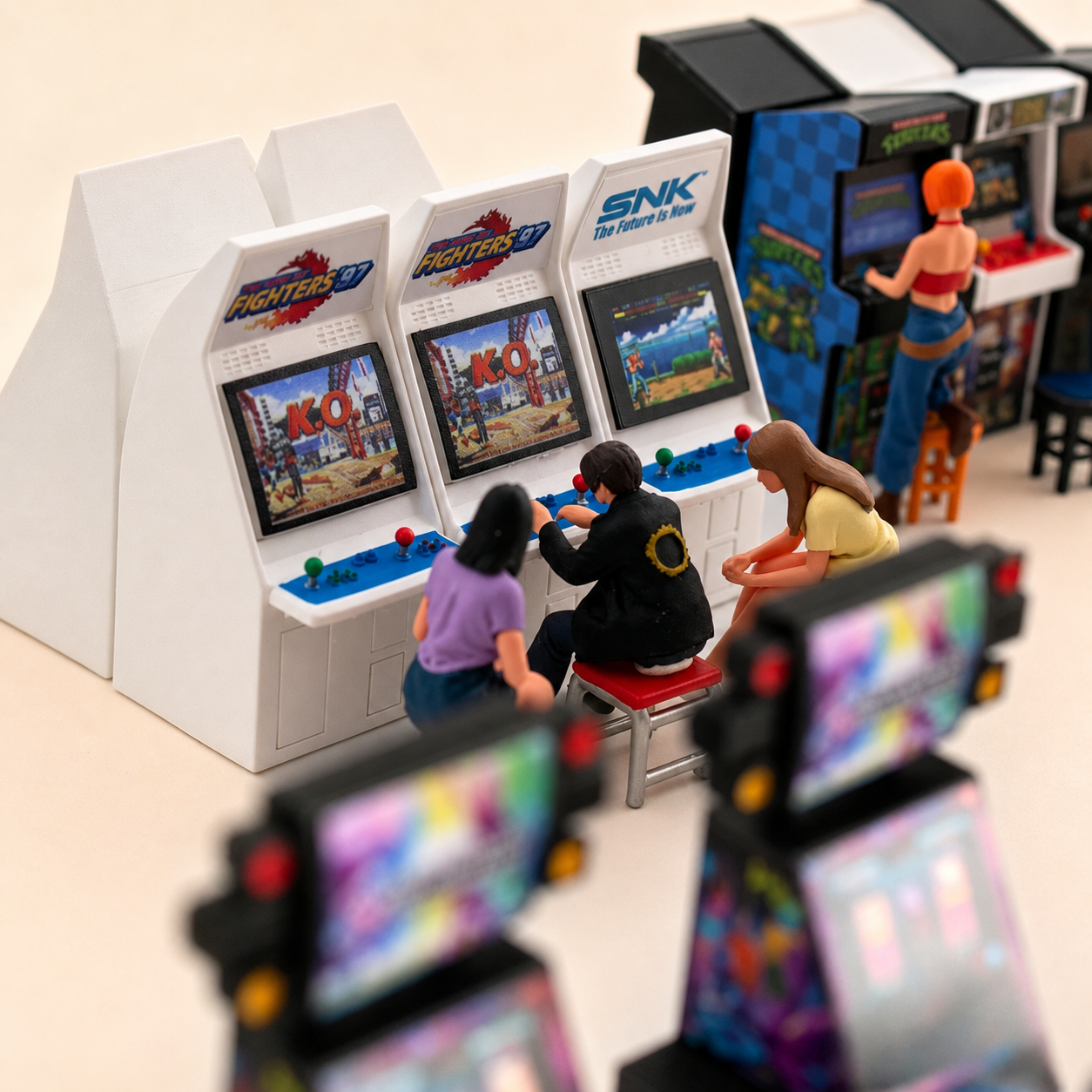 1:64 KOF 97 Arcade Machine & Gamer Set