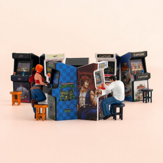 1:64 Classic Arcade Machine & Gamer Set A